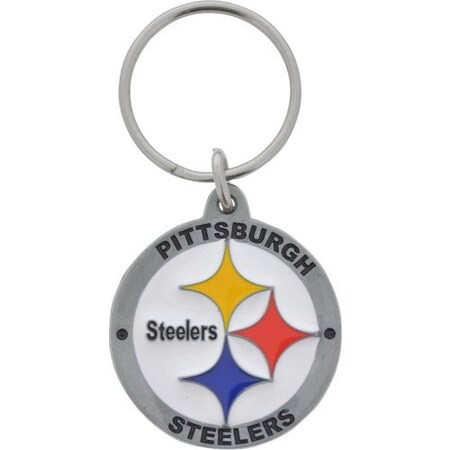 Hillman HILLMAN NFL Tempered Steel Silver Split Ring Keychain 710887